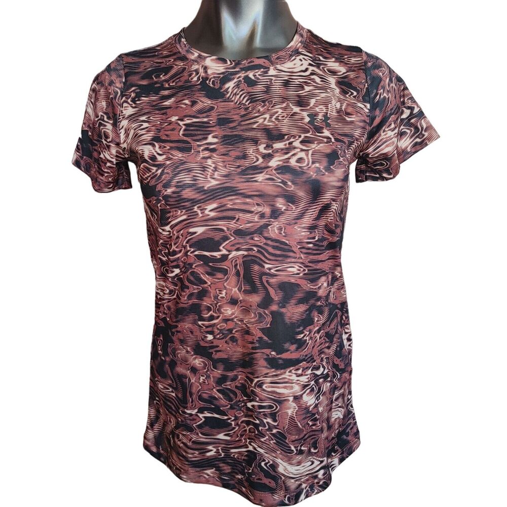 Under Armor Women's Brown Loose Fit Active wear T-shirt XS